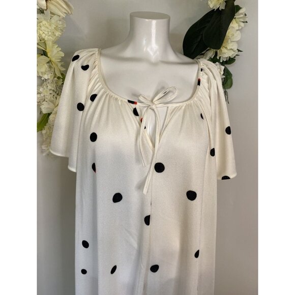 Sterling Sophisticates Vtg House Coat Dress MuMu Lounger Granny Robe Maxi Sz M - Picture 7 of 16